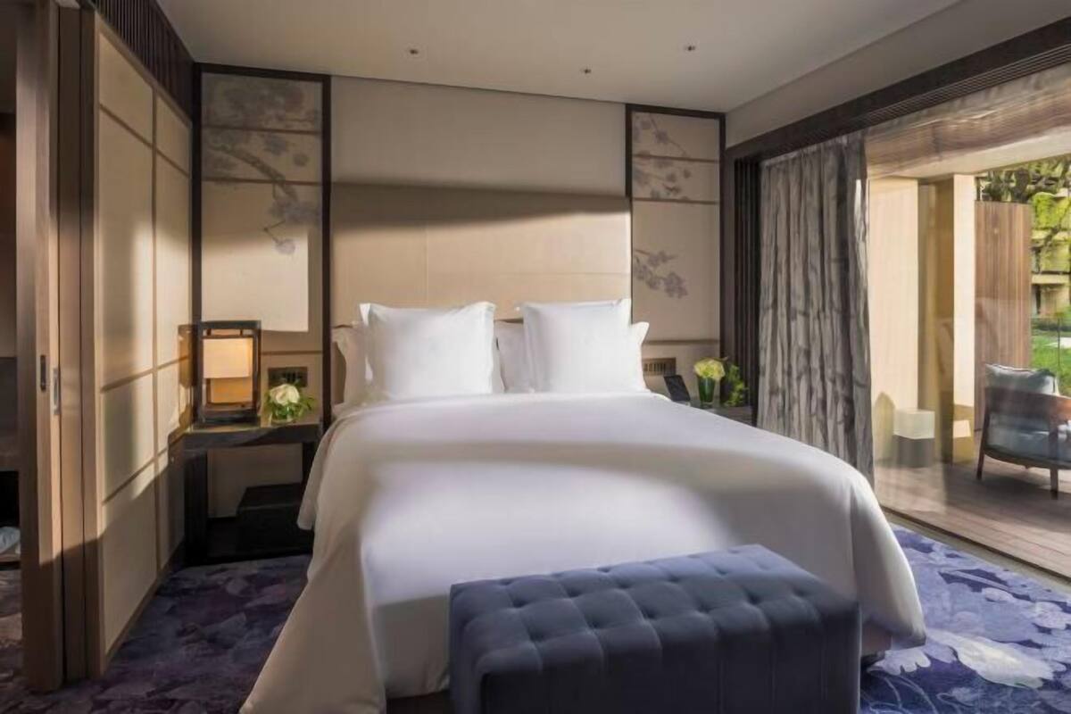 Literie de qualité supérieure, couette en duvet d'oie, minibar