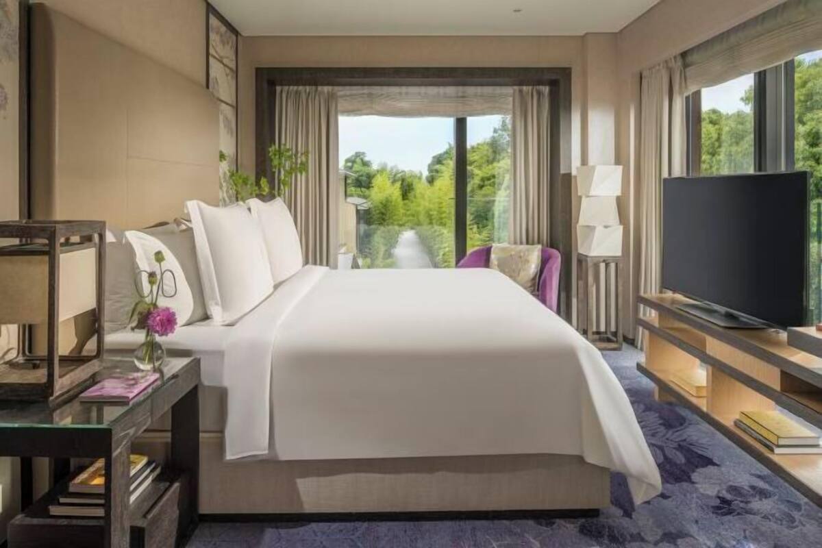 Literie de qualité supérieure, couette en duvet d'oie, minibar