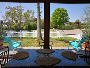 Familien-Ferienhaus, 1 Schlafzimmer, barrierefrei, Gartenblick (Romeo) | Ausblick vom Zimmer