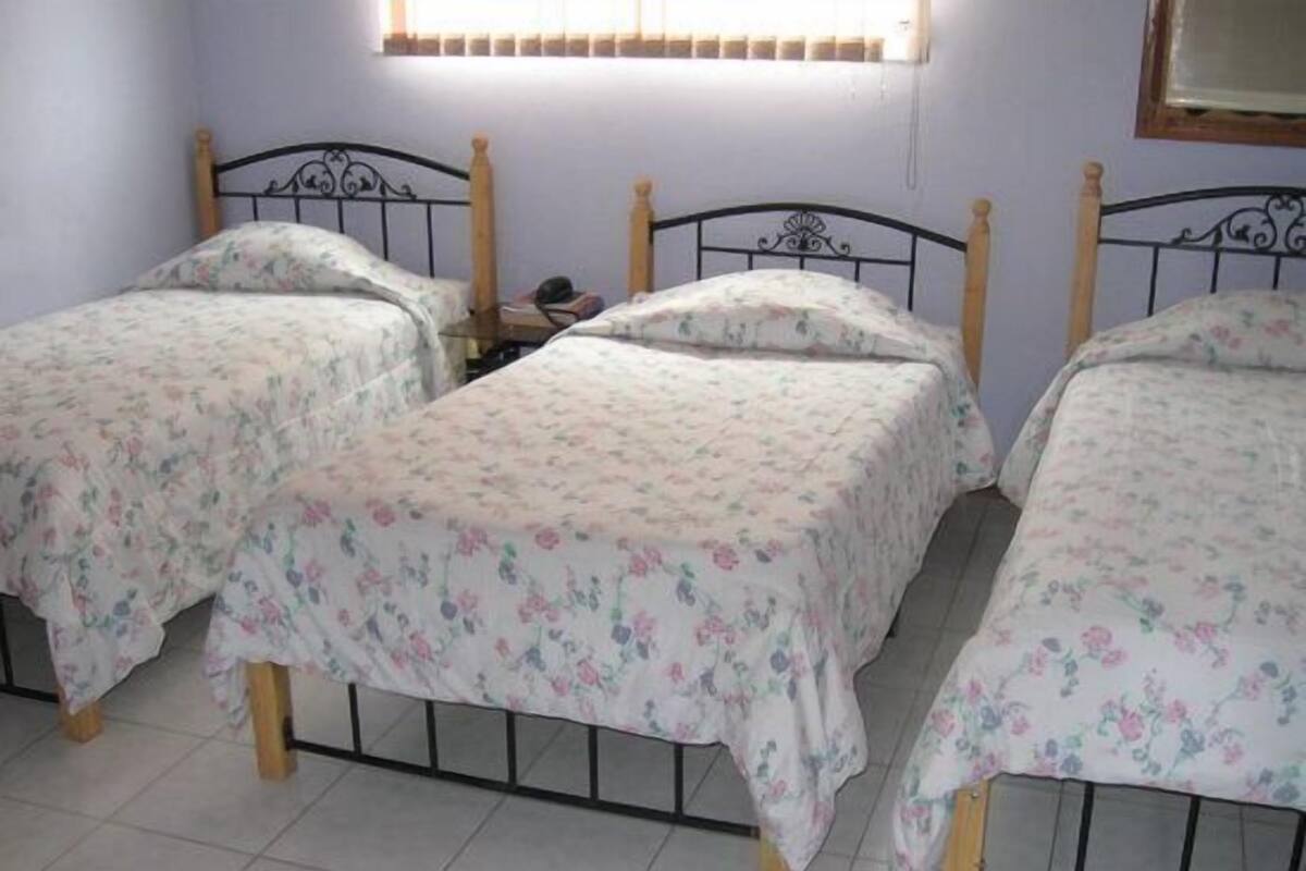 Desk, rollaway beds (free), WiFi (free)