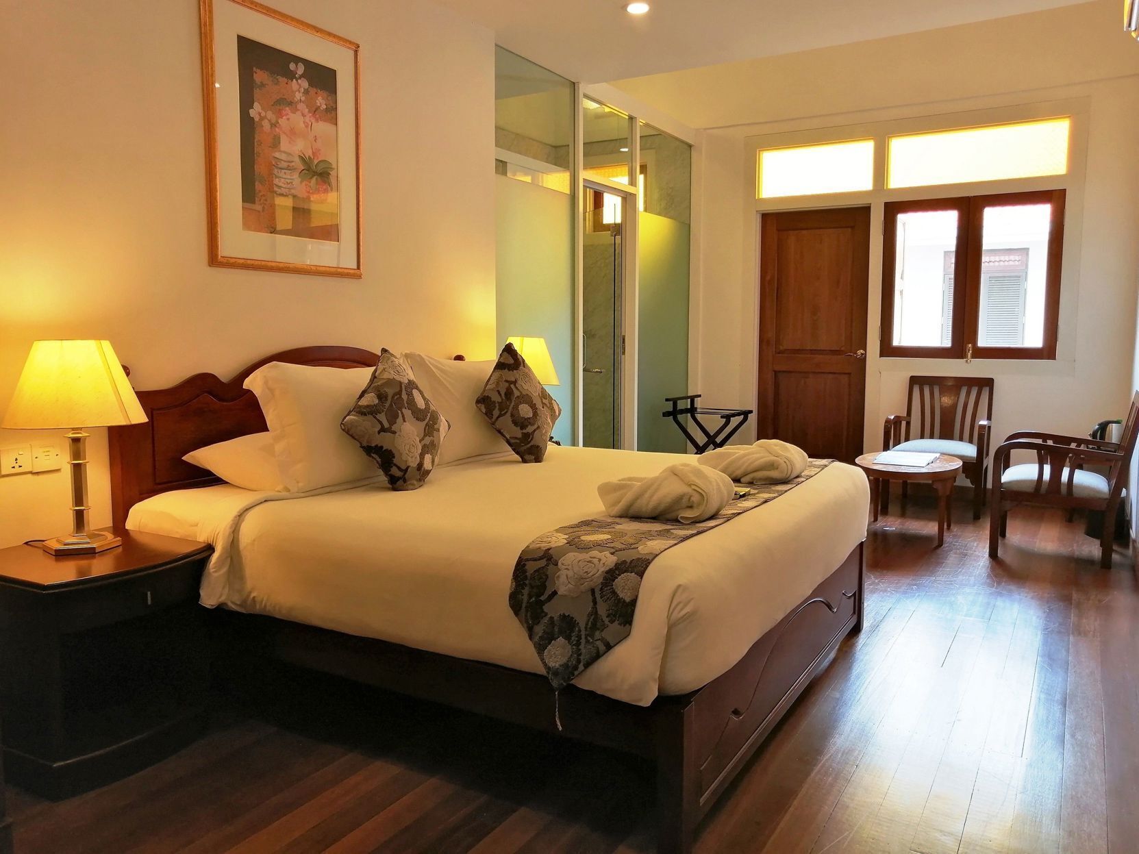 Premium bedding, in-room safe, laptop workspace, rollaway beds