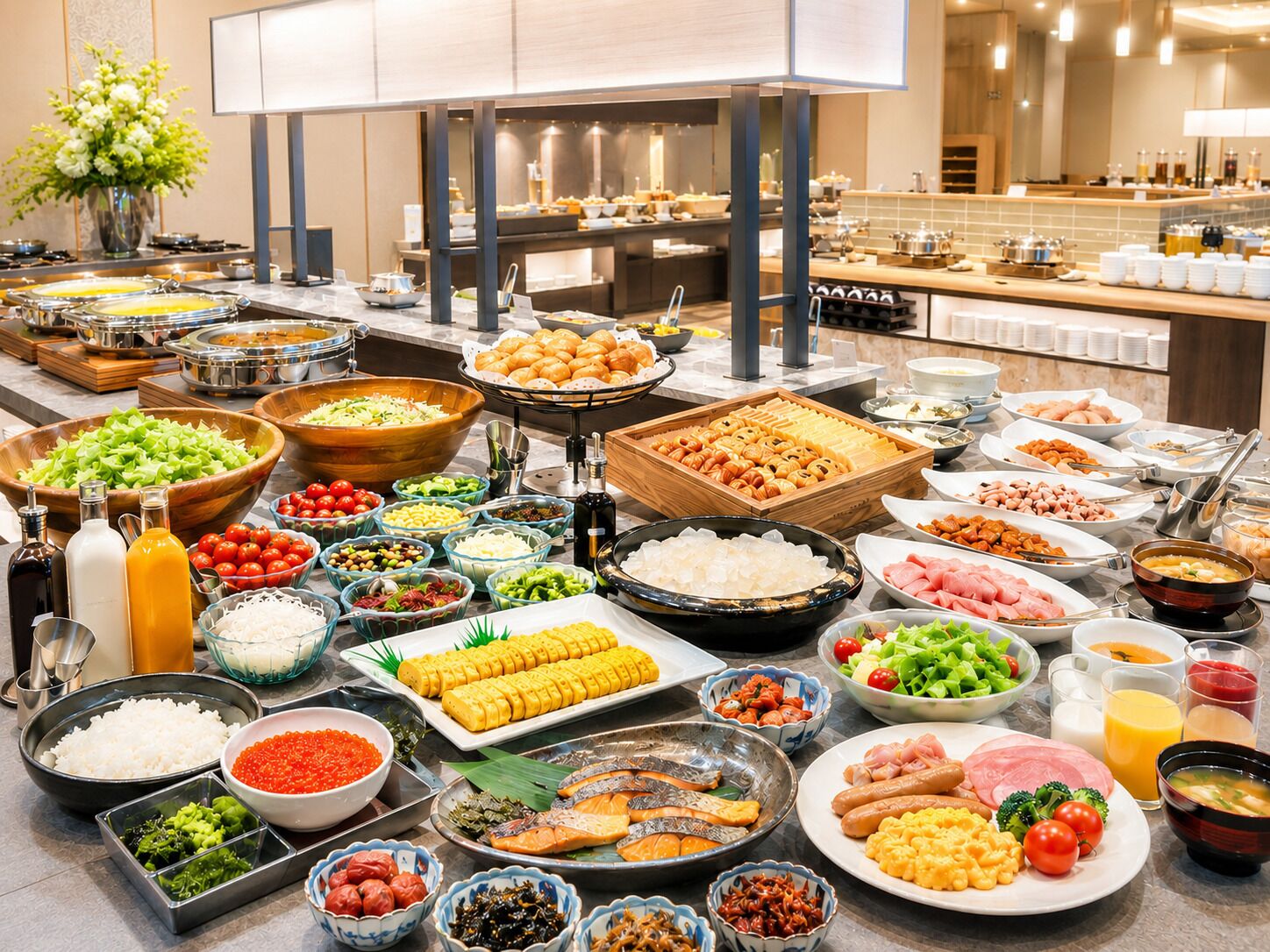 Daily buffet breakfast for a fee