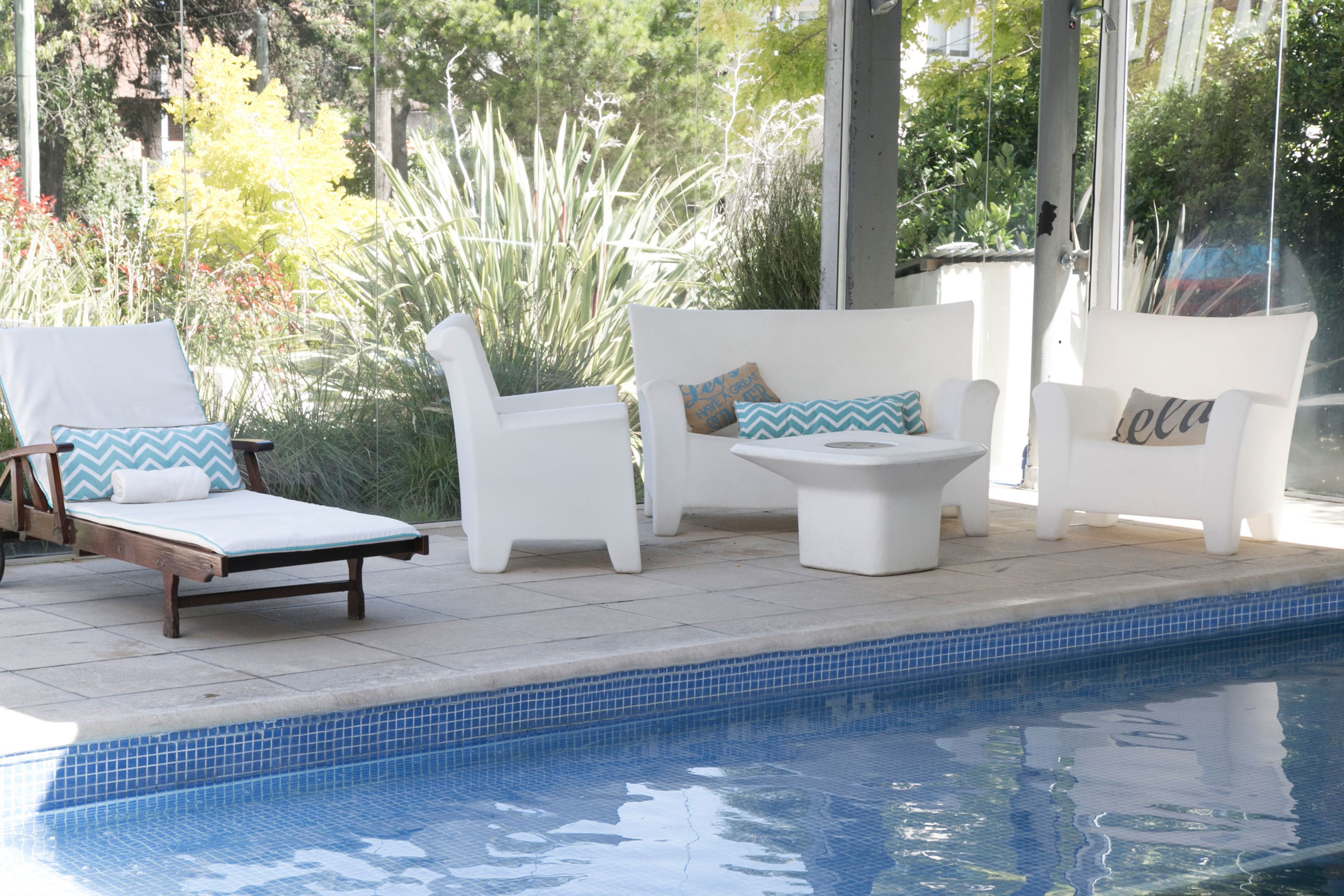 Indoor pool, outdoor pool