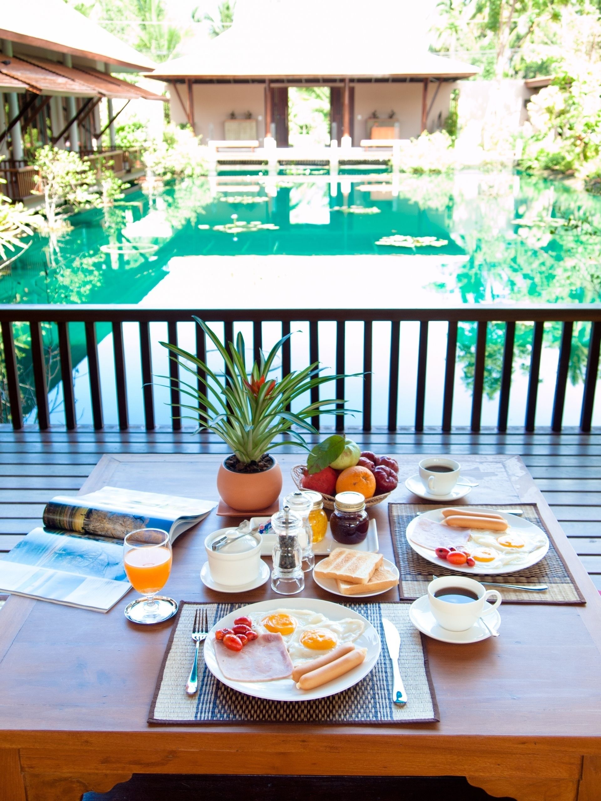 Tägliches nach Wunsch zubereitetes Frühstück (200 THB pro Person)