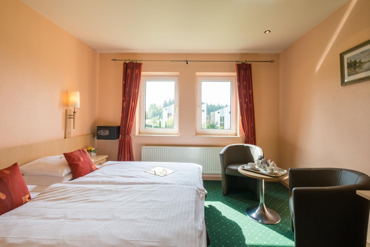 in-room safe, desk, blackout curtains, soundproofing