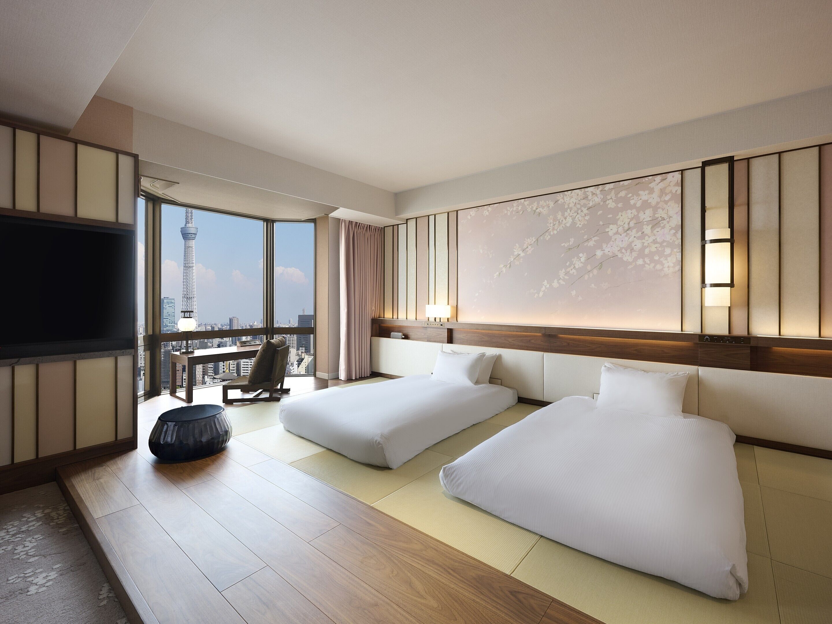 Coffres-forts dans les chambres, bureau, rideaux occultants