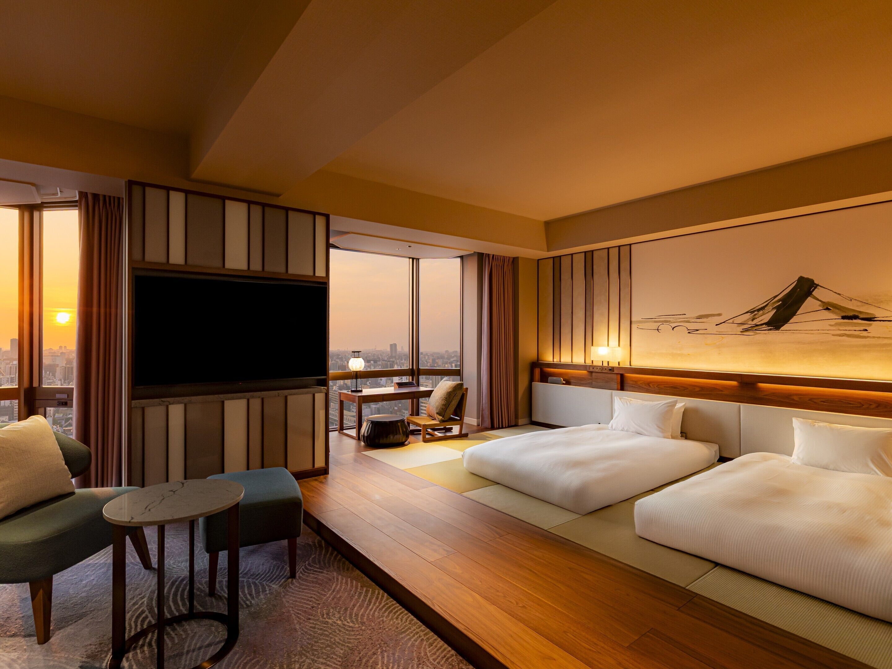 Coffres-forts dans les chambres, bureau, rideaux occultants