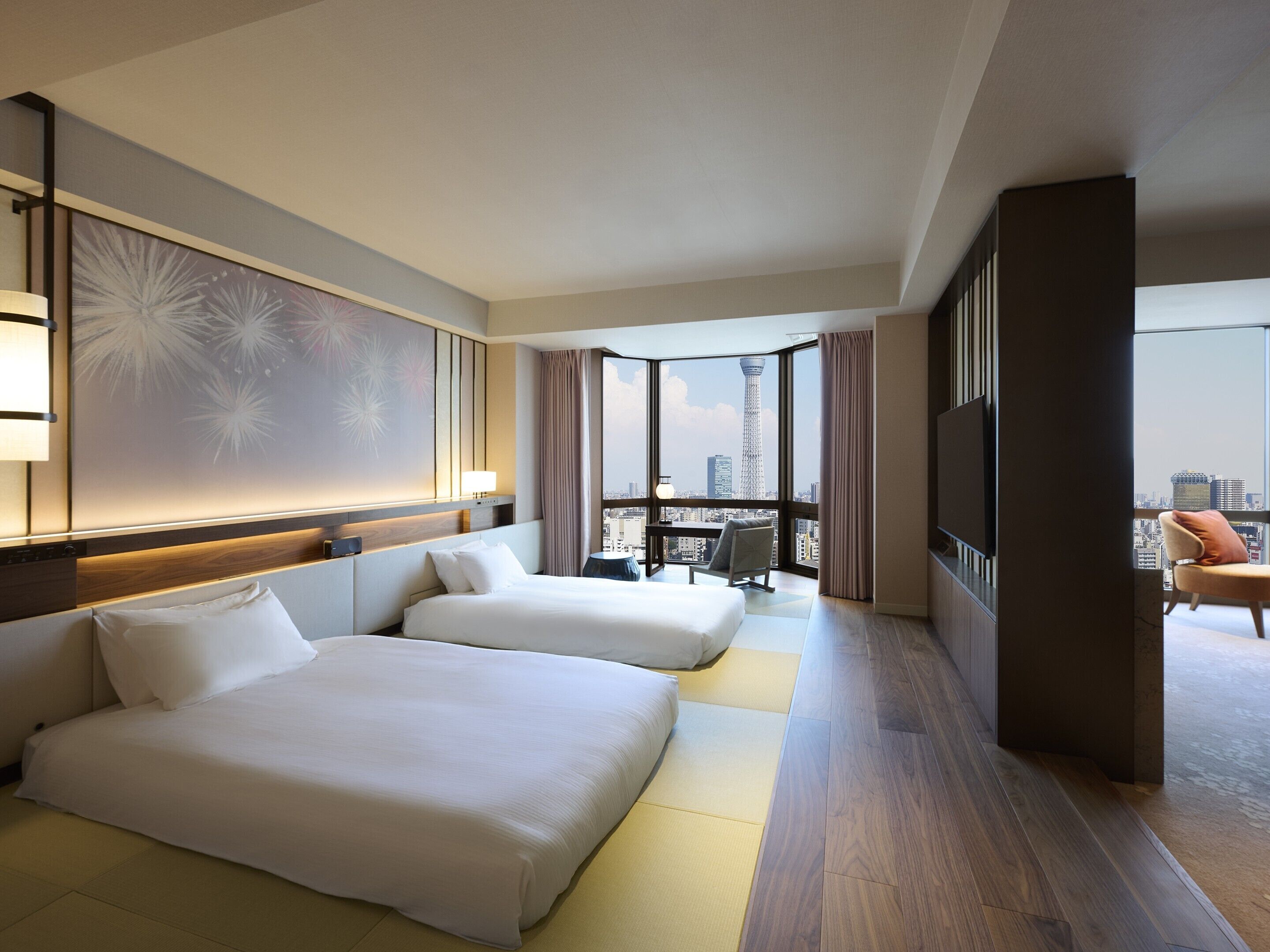 Coffres-forts dans les chambres, bureau, rideaux occultants