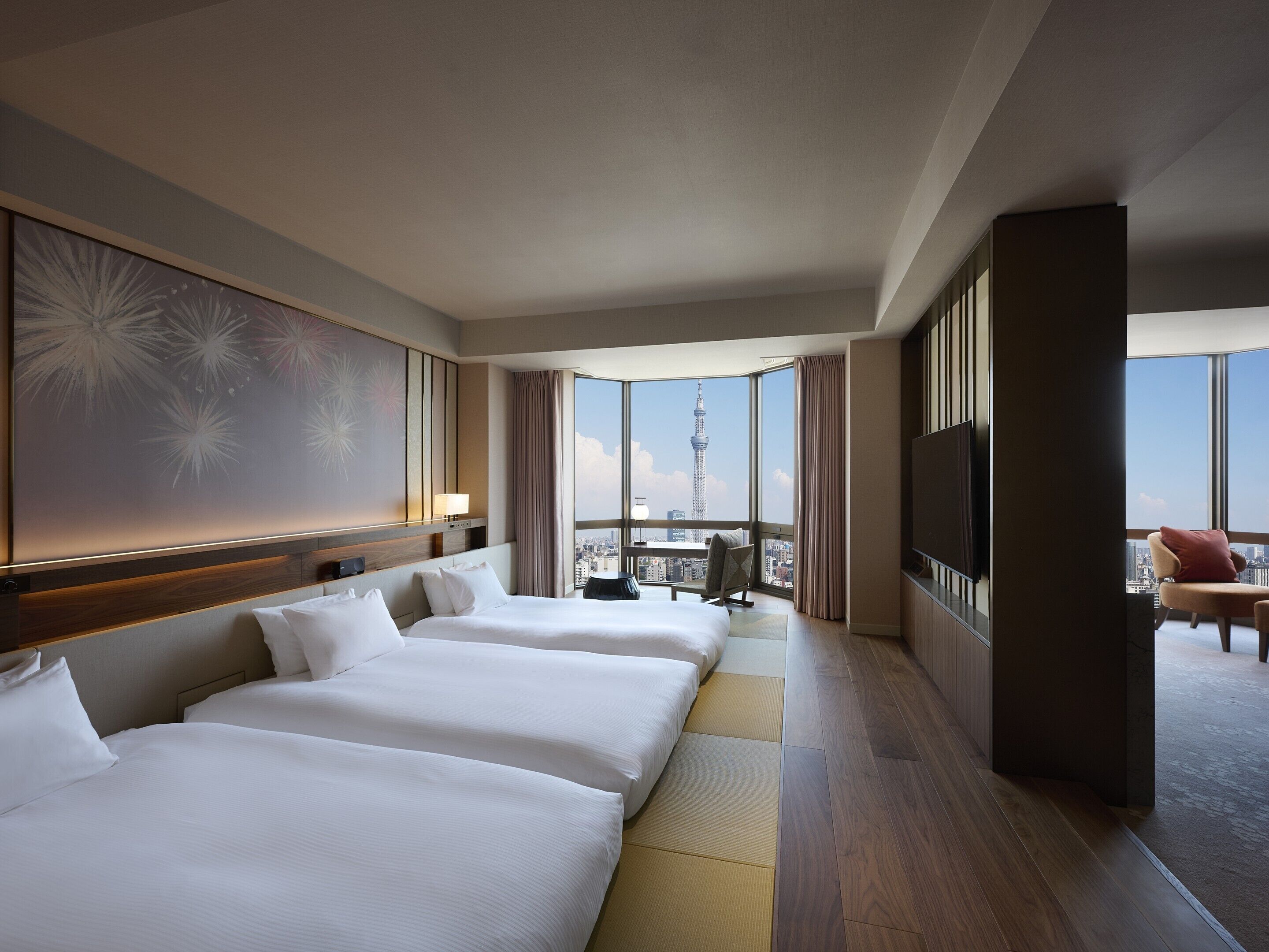 Coffres-forts dans les chambres, bureau, rideaux occultants