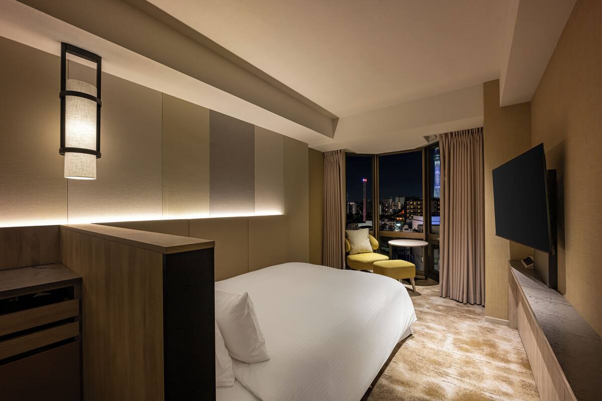 Standard Double with Skytree Side | In-room safe, desk, blackout drapes, soundproofing