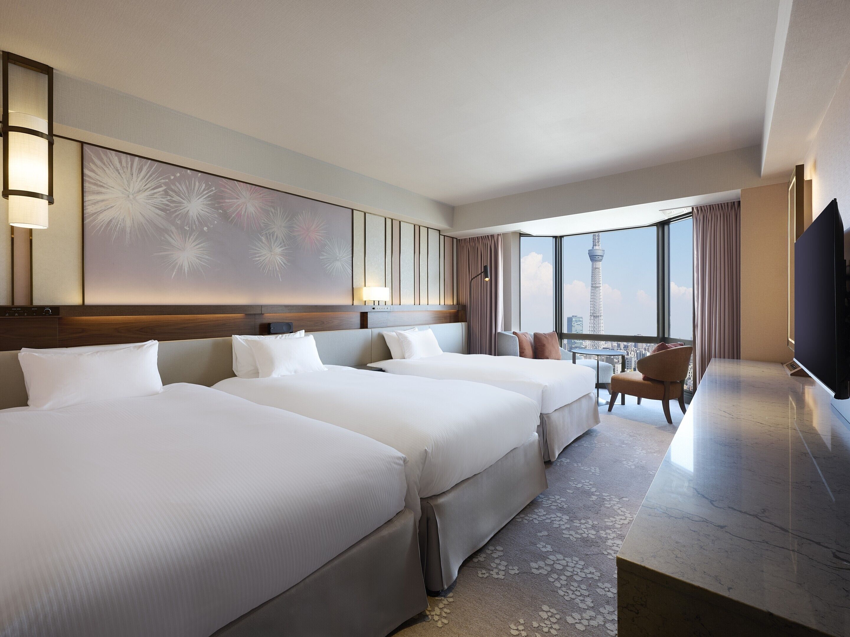 Coffres-forts dans les chambres, bureau, rideaux occultants