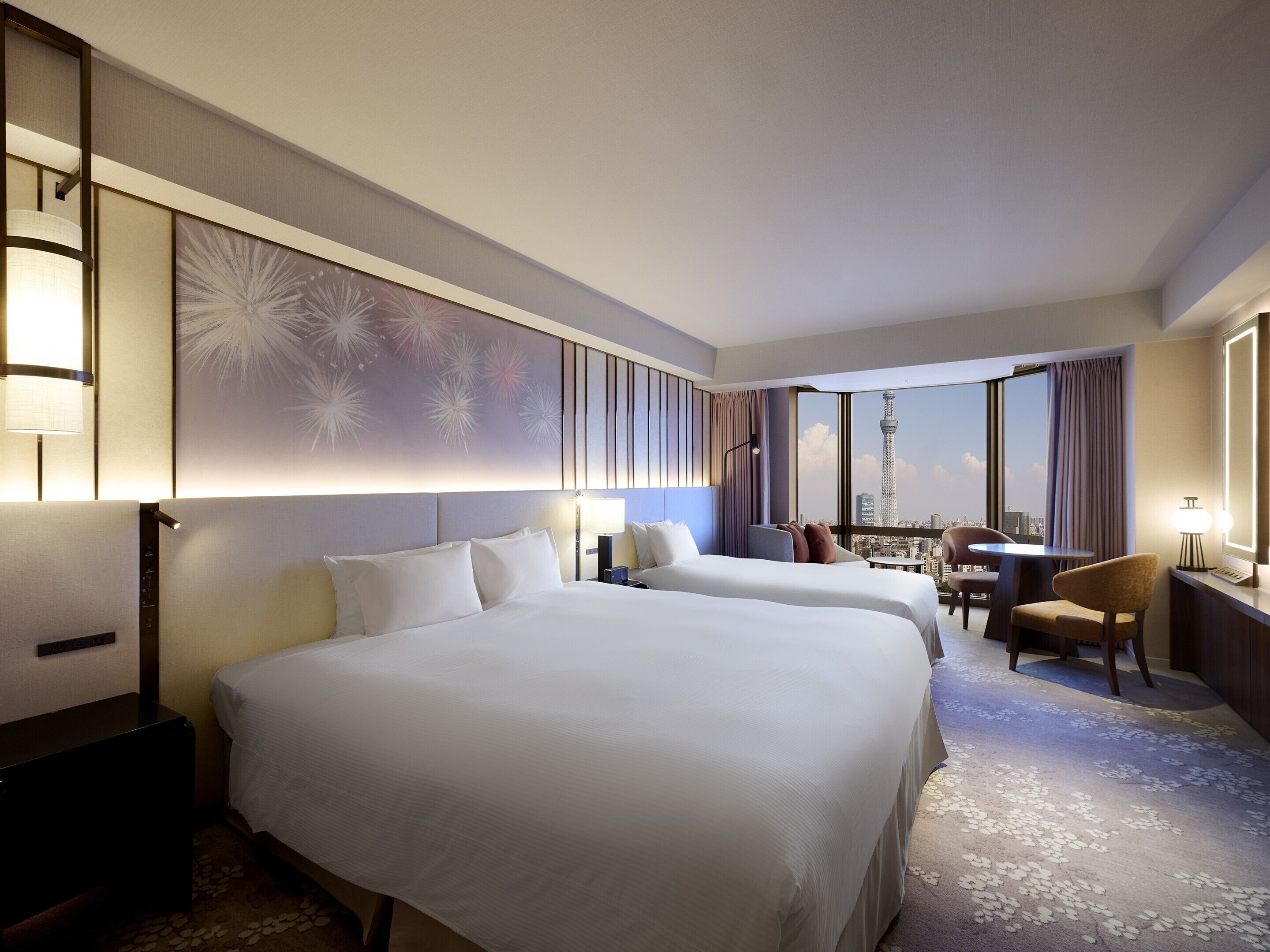 Coffres-forts dans les chambres, bureau, rideaux occultants