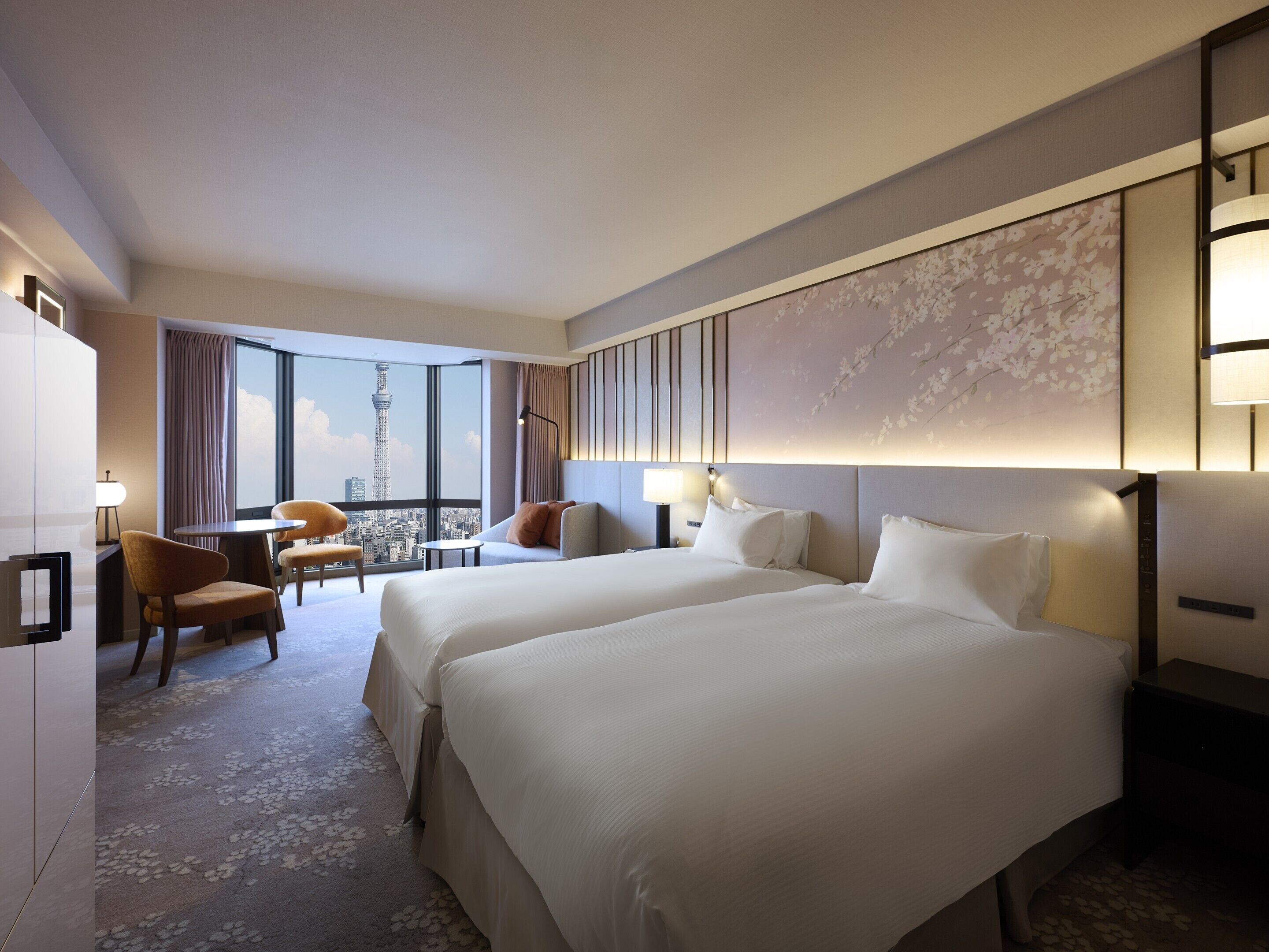 Coffres-forts dans les chambres, bureau, rideaux occultants