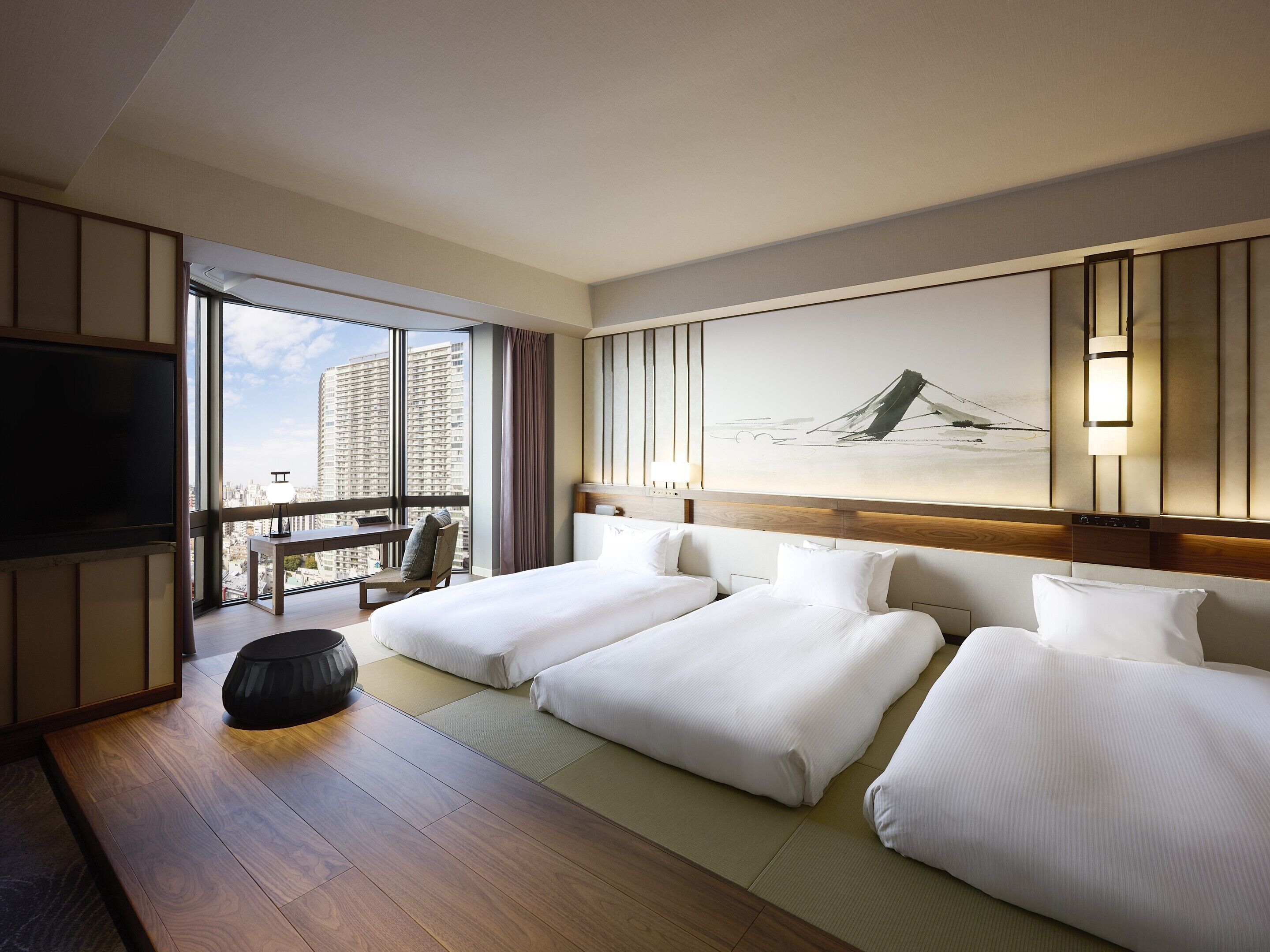 Coffres-forts dans les chambres, bureau, rideaux occultants