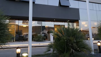 Front of property – evening/night