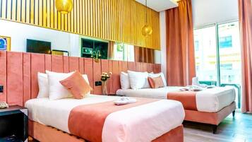 Premium bedding, minibar, in-room safe, desk