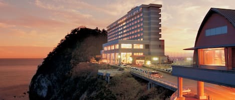 Front of property – evening/night