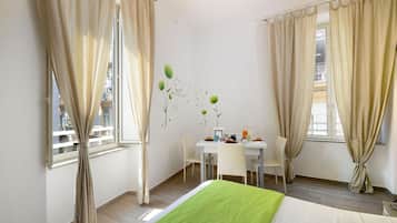 Premium bedding, memory foam beds, minibar, in-room safe