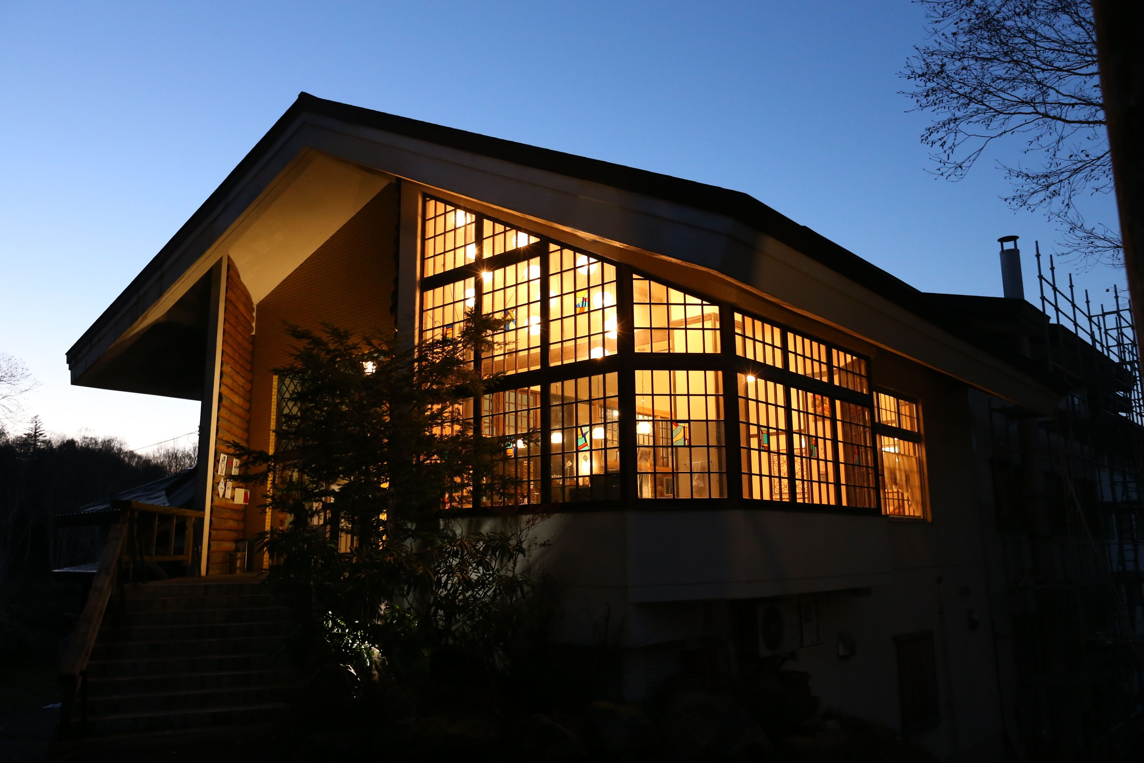 Front of property - evening/night