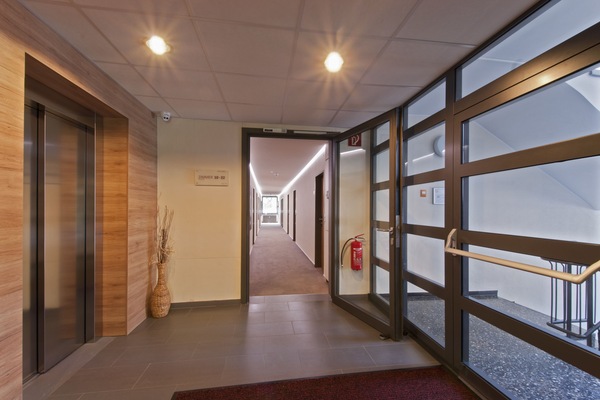 Interior entrance