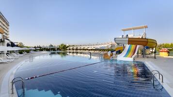 Relax by the pool with a refreshing swim or a thrilling slide.
