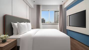 Down duvets, free minibar, in-room safe, individually decorated