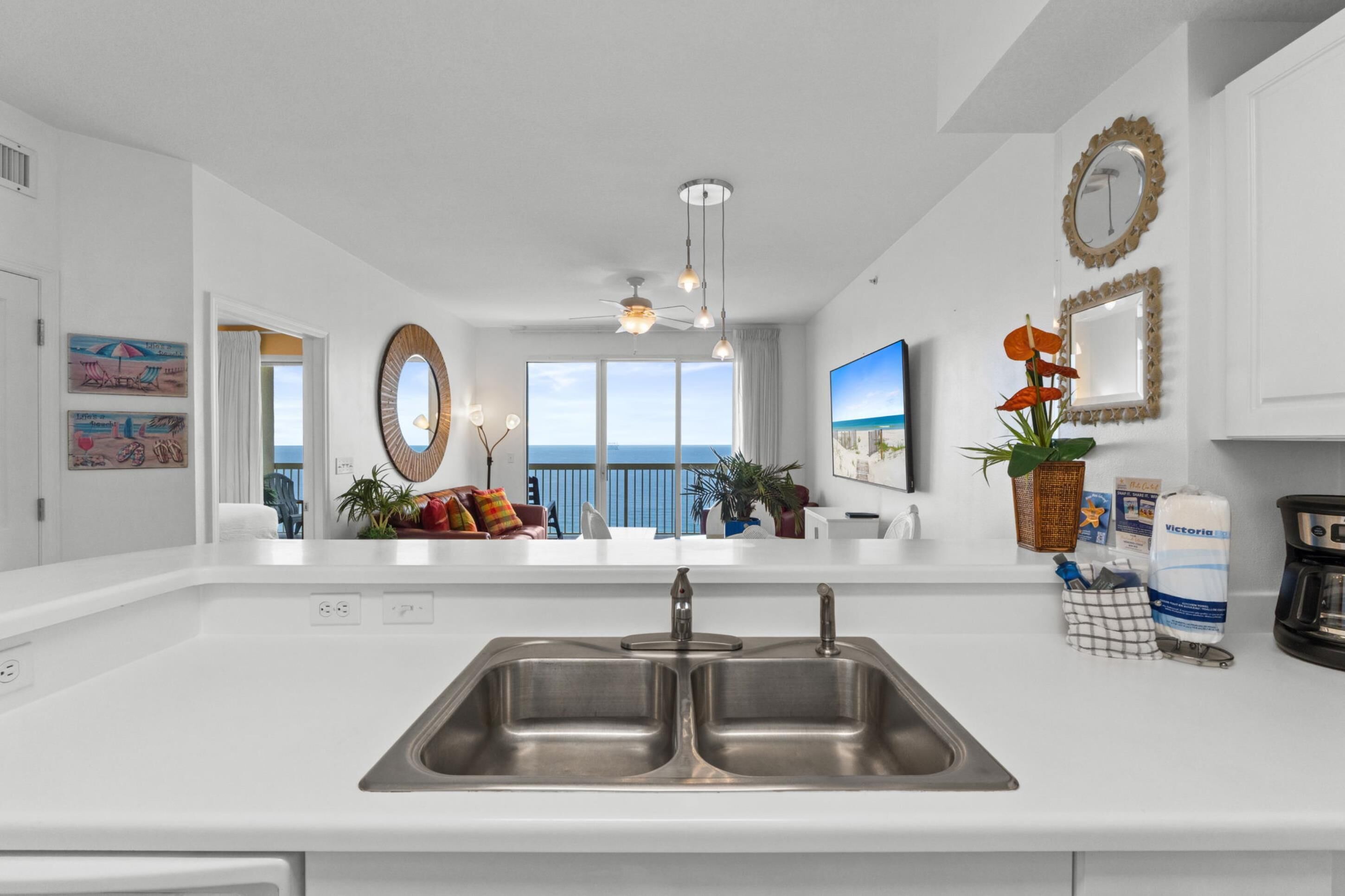Appart'hôtel, 2 chambres, vue mer (2105) | Cuisine privée