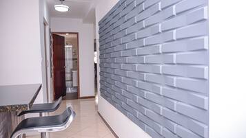 Comfort Apartment, 3 Bedrooms, Hot Tub, City View | Private kitchen | Fridge, microwave, stovetop, coffee/tea maker