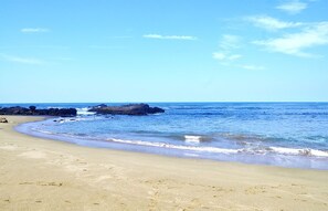 On the beach