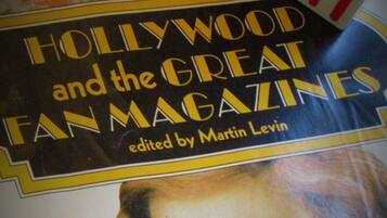 Portada de revista titulada 'Hollywood y las Grandes Revistas de Fans', editada por Martin Levin.