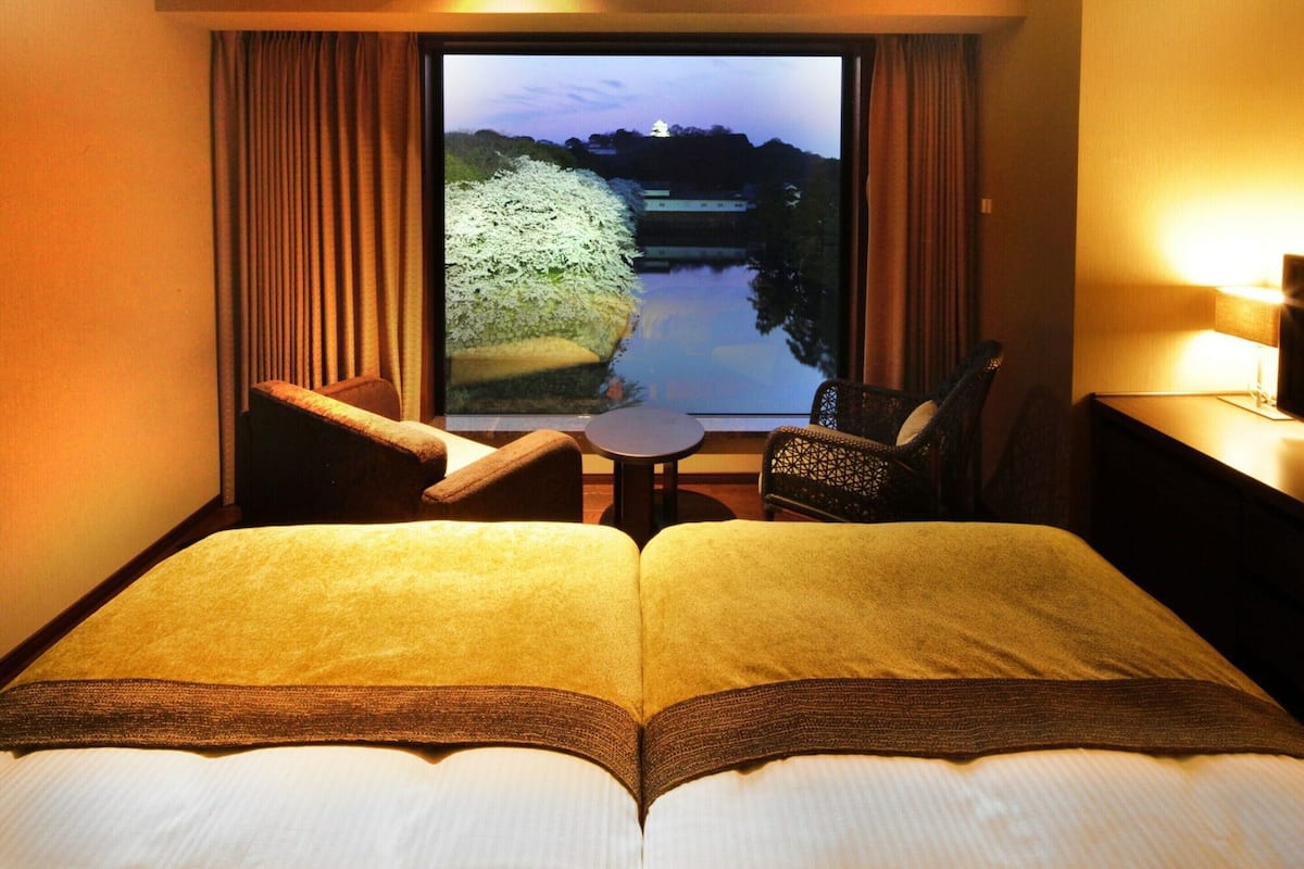 Twin Room (With Castle View) | Blackout curtains, free WiFi