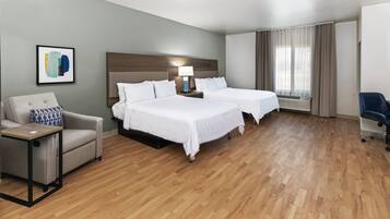 Schreibtisch, laptopgeeigneter Arbeitsplatz, Verdunkelungsvorhänge