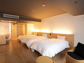 Dreibettzimmer, Nichtraucher (flooring, Shower booth only)