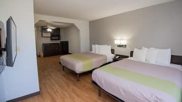 Desk, free WiFi, bed sheets, wheelchair access