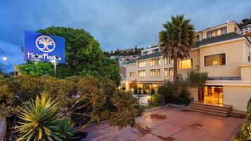 Front of property – evening/night
