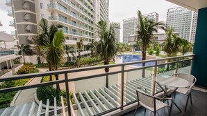 Apartment, 2 Schlafzimmer, Strandblick | Blick vom Balkon