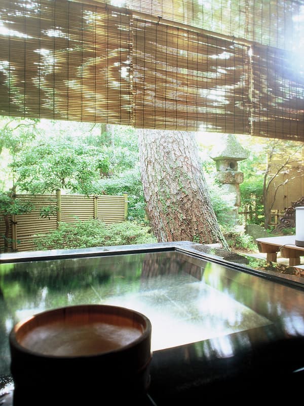 Japanese Executive Room with Tea Room, Private Open Air Bath | Bathroom