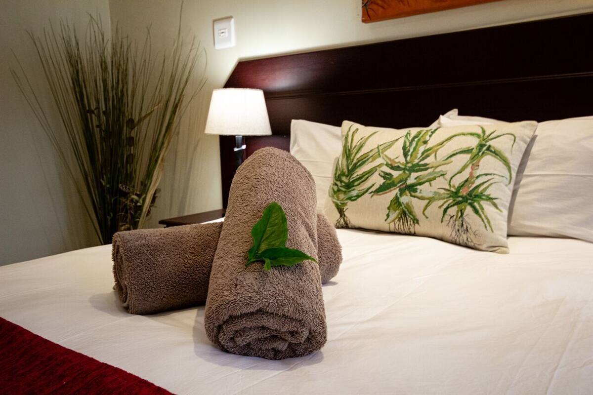 Quarto casal clássico, 1 quarto (Downstairs) | Frigobar, cofres nos quartos, Wi-Fi de cortesia, roupa de cama