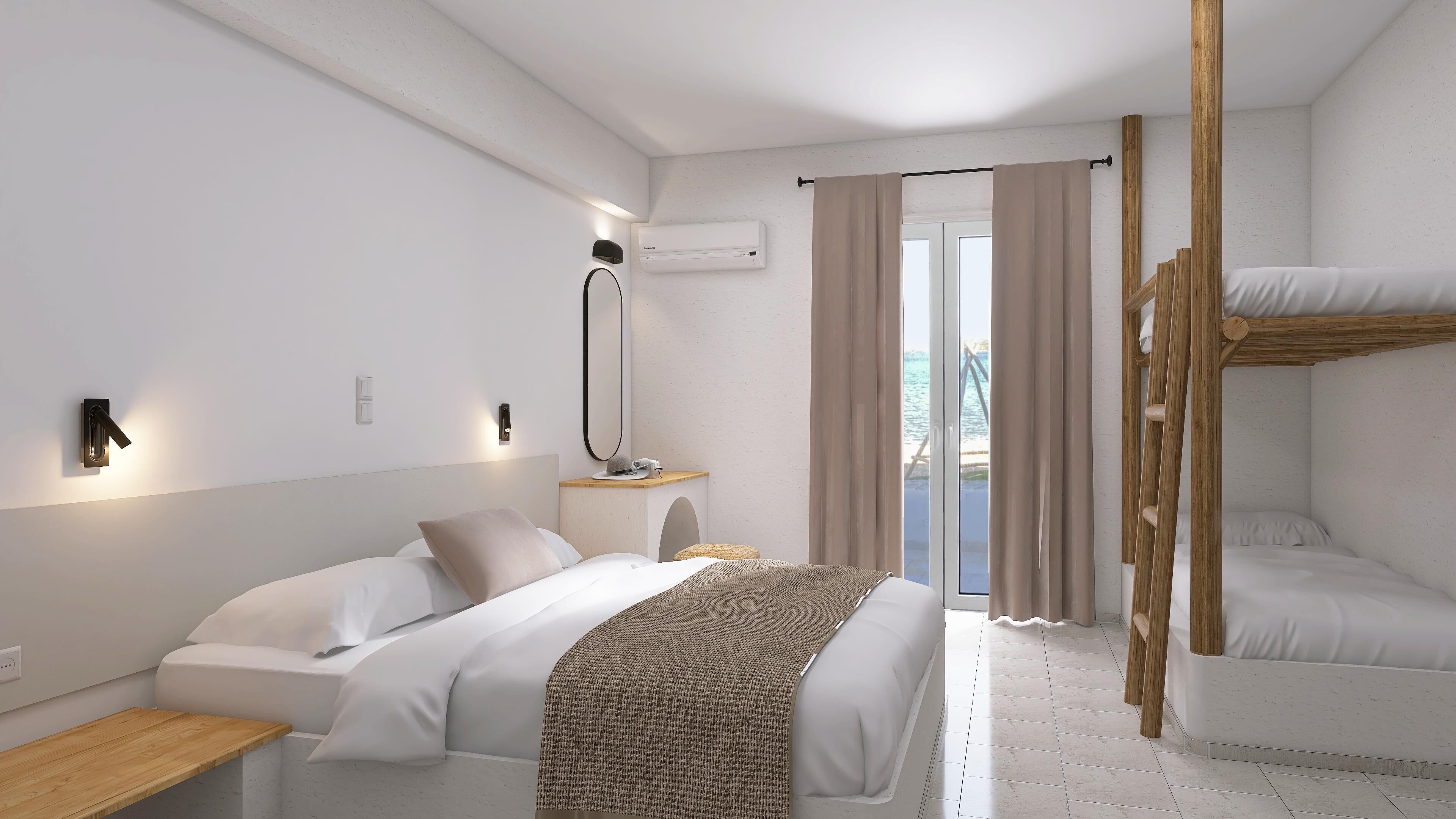 Family Room, Balcony, Sea View | Free WiFi