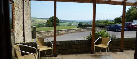 Blick von der Unterkunft