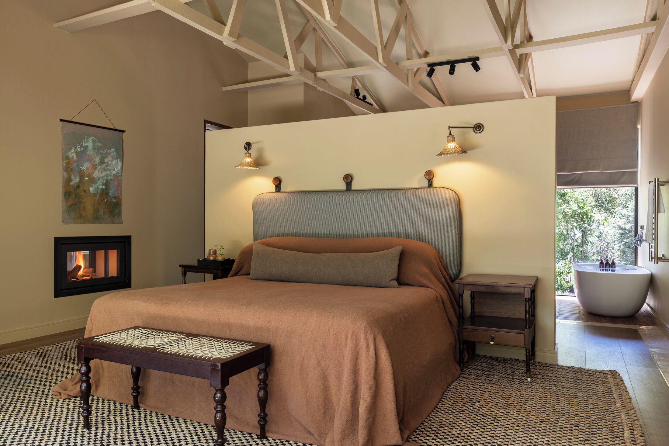 Honeymoon-Ferienhaus, 1 Schlafzimmer, Gartenblick | Hochwertige Bettwaren, Zimmersafe, individuell dekoriert