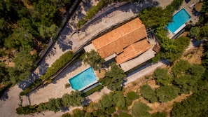 Aerial view - Arethousa Villas (Lefkada)