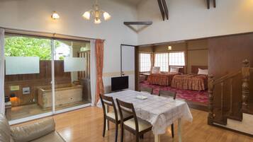 Cottage (Open Air Bath) | Meja kerja, Wi-Fi gratis, dan seprai linen
