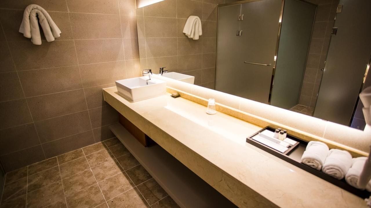 free toiletries, hair dryer, bathrobes, slippers