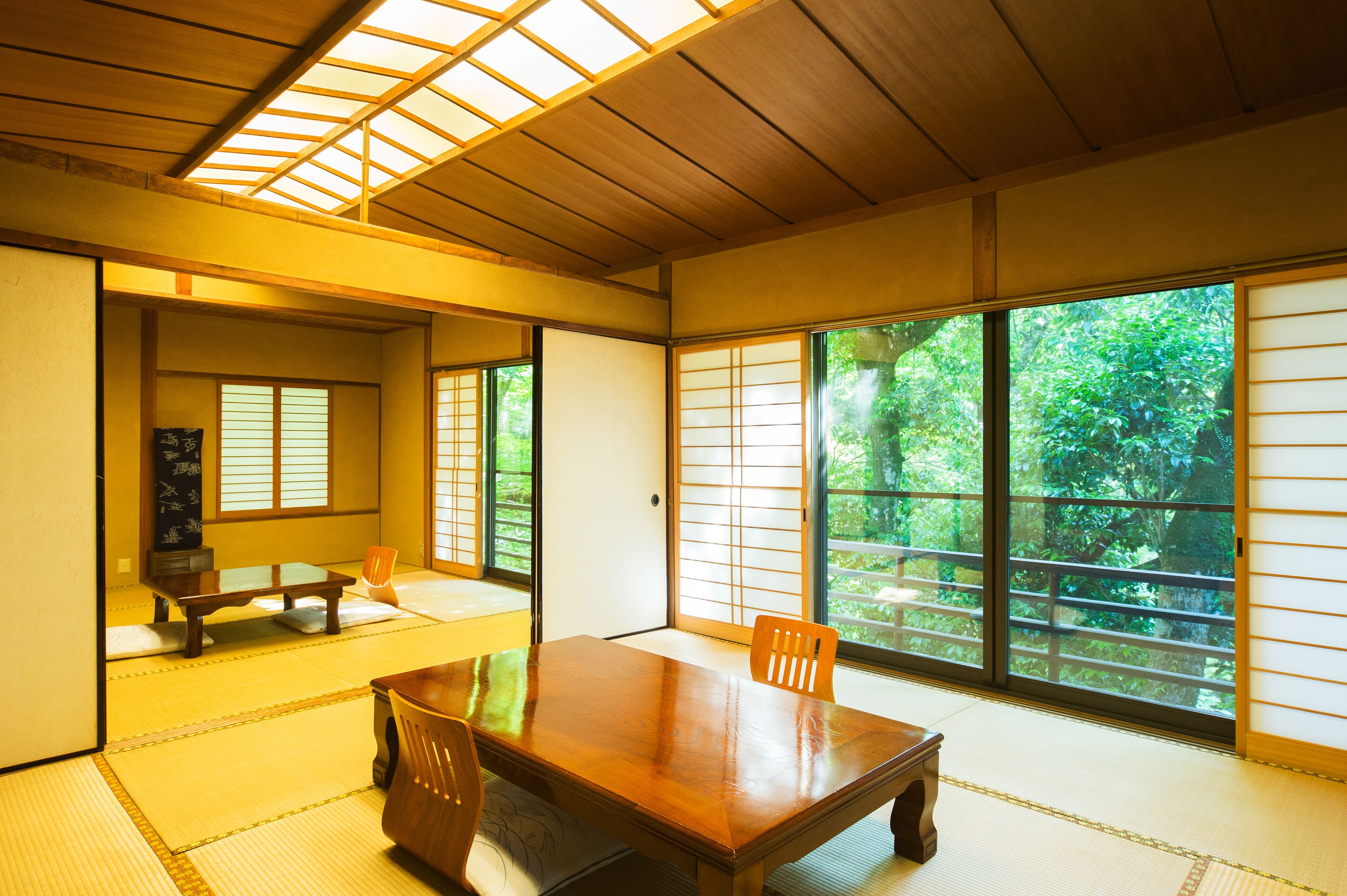annex room with open-air bath "asagiri" | desk, free wifi, bed sheets