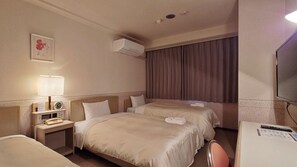 Desk, free WiFi, bed sheets