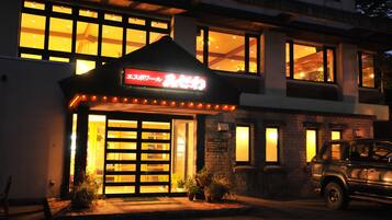 Front of property – evening/night