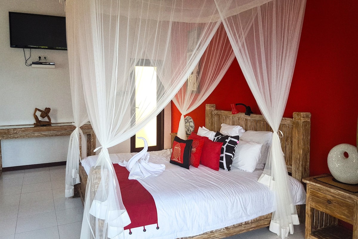 Kamar Double Panorama untuk 1 Orang, 1 Tempat Tidur King, pemandangan samudra | Fasilitas kamar