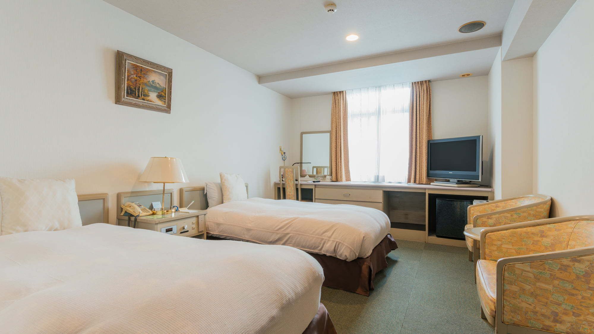 In-room safe, desk, laptop workspace, iron/ironing board