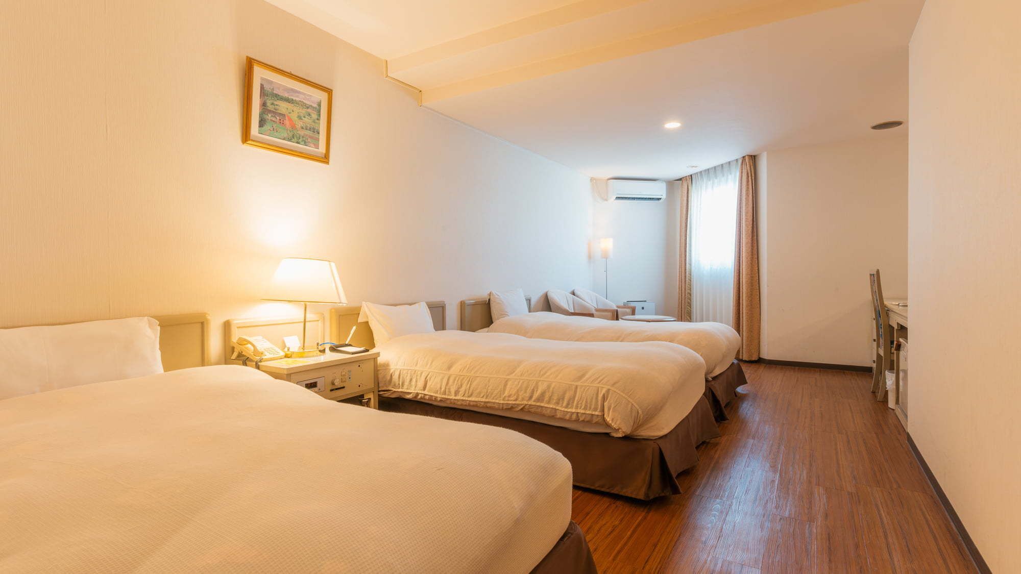 In-room safe, desk, laptop workspace, iron/ironing board